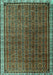 Persian Turquoise Traditional Rug, tr1240turq