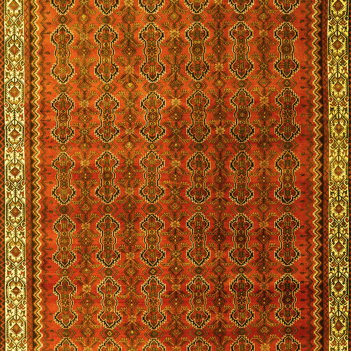 Machine Washable Persian Yellow Traditional Rug, wshtr1240yw