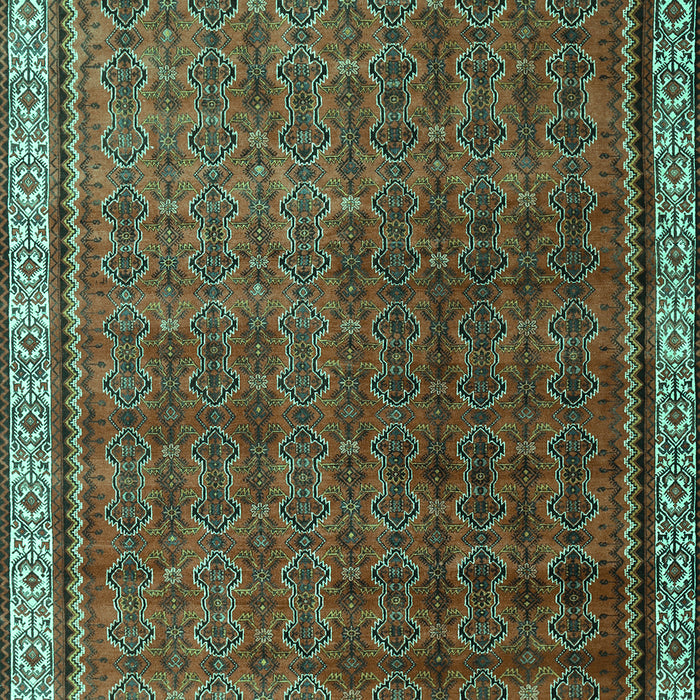 Machine Washable Persian Turquoise Traditional Area Rugs, wshtr1240turq