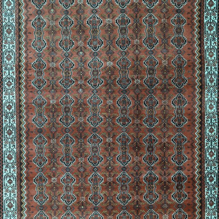 Machine Washable Persian Light Blue Traditional Rug, wshtr1240lblu