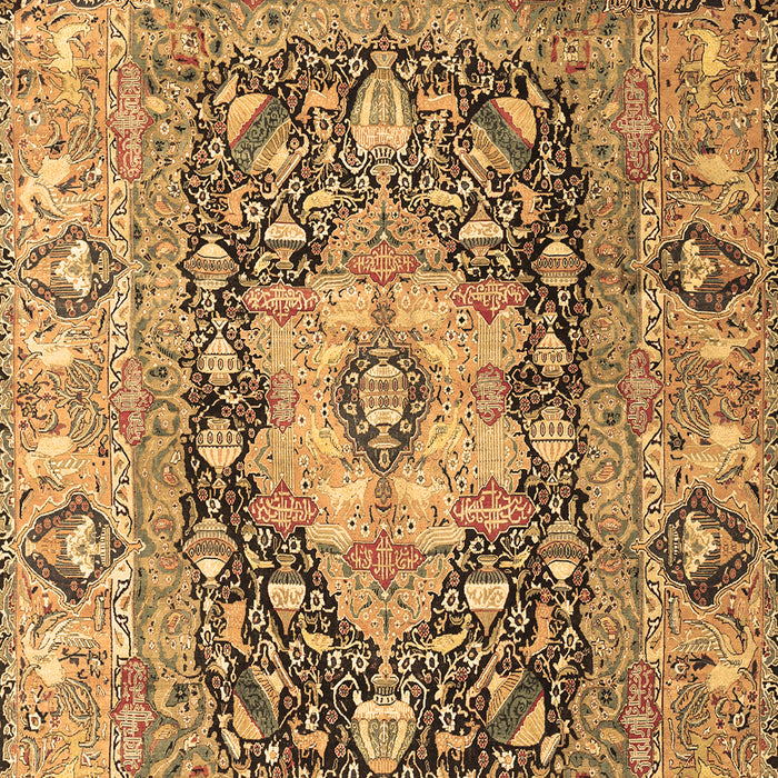 Animal Brown Traditional Rug, tr1241brn