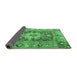 Sideview of Animal Emerald Green Traditional Rug, tr1241emgrn