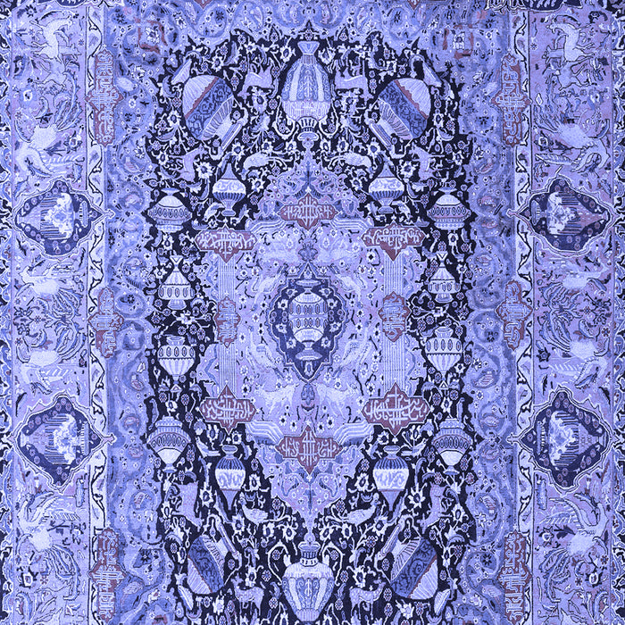 Animal Blue Traditional Rug, tr1241blu