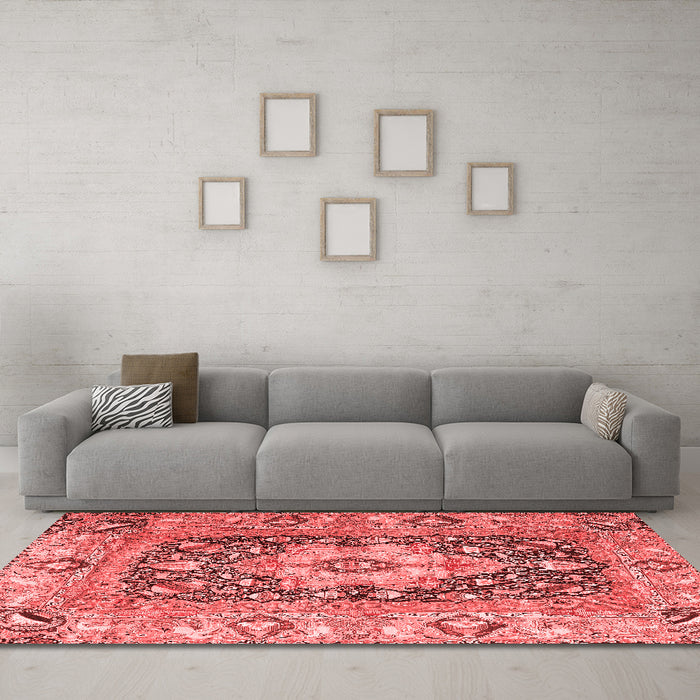 Traditional Red Washable Rugs