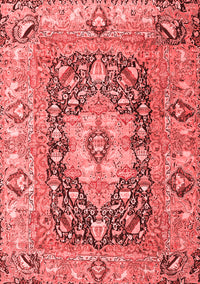 Animal Red Traditional Rug, tr1241red