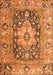 Animal Orange Traditional Rug, tr1241org