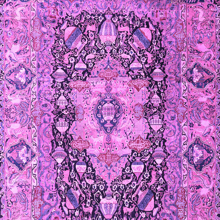 Machine Washable Animal Purple Traditional Area Rugs, wshtr1241pur