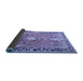 Sideview of Medallion Blue Traditional Rug, tr1242blu