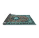 Sideview of Medallion Light Blue Traditional Rug, tr1243lblu