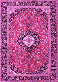 Medallion Pink Traditional Rug, tr1243pnk