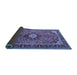 Sideview of Medallion Blue Traditional Rug, tr1243blu