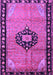 Medallion Purple Traditional Rug, tr1244pur