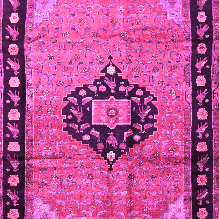 Medallion Pink Traditional Rug, tr1244pnk