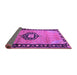 Sideview of Medallion Purple Traditional Rug, tr1244pur