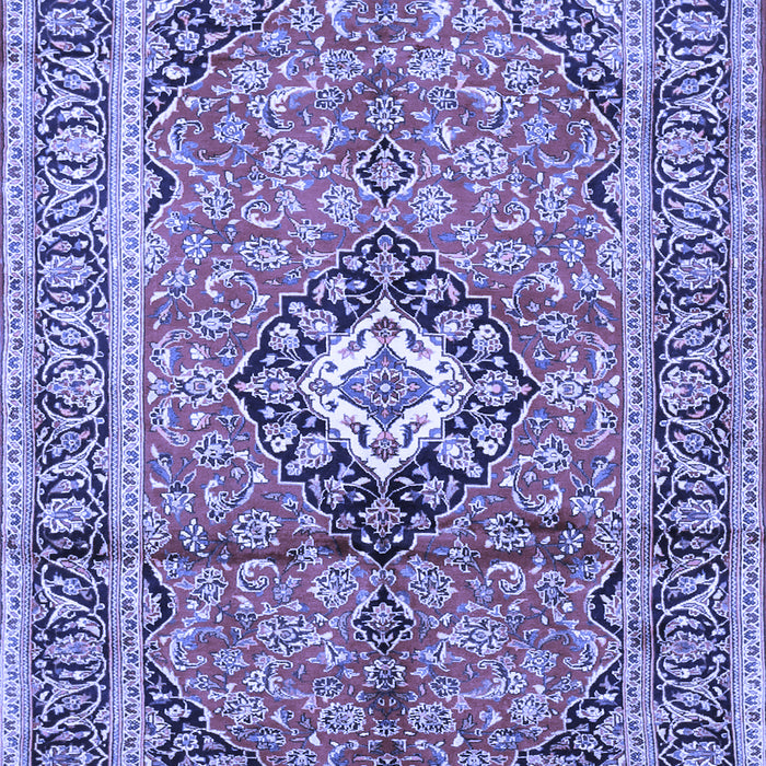 Medallion Blue Traditional Rug, tr1245blu
