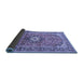 Sideview of Medallion Blue Traditional Rug, tr1245blu