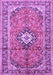 Medallion Purple Traditional Rug, tr1245pur