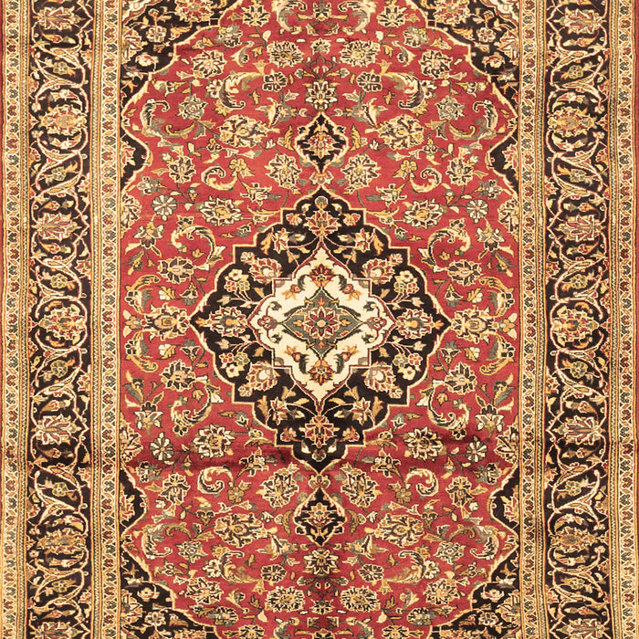 Medallion Brown Traditional Rug, tr1245brn