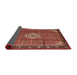 Sideview of Traditional Rust Pink Persian Rug, tr1246