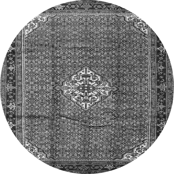 Machine Washable Persian Gray Traditional Rug, wshtr1246gry