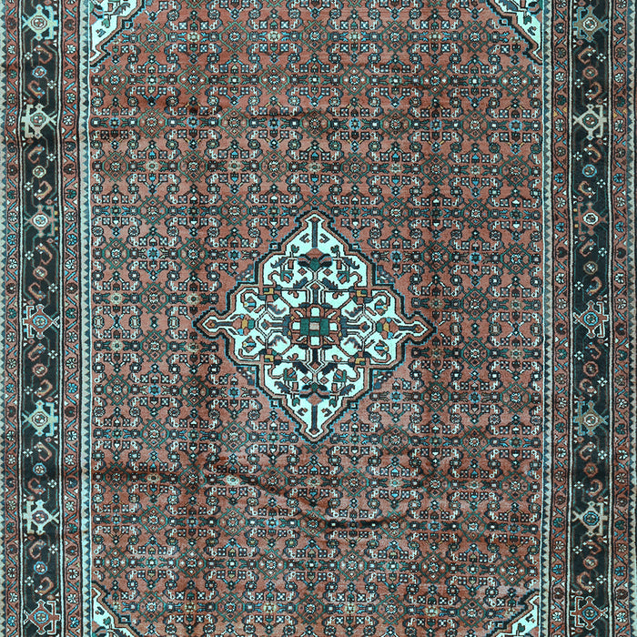 Machine Washable Persian Light Blue Traditional Rug, wshtr1246lblu