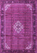 Machine Washable Persian Purple Traditional Area Rugs, wshtr1246pur