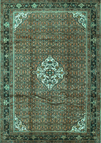 Persian Turquoise Traditional Rug, tr1246turq