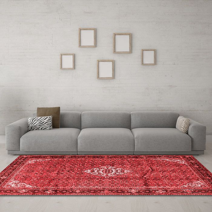Traditional Red Washable Rugs