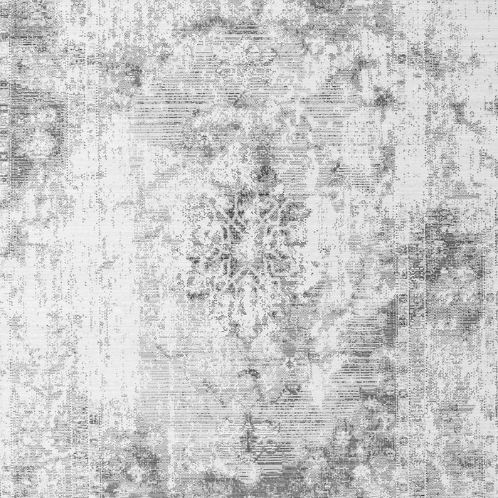 Serging Thickness of Machine Washable Persian Gray Traditional Rug, wshtr1247gry