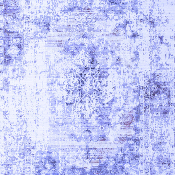 Machine Washable Persian Blue Traditional Rug, wshtr1247blu