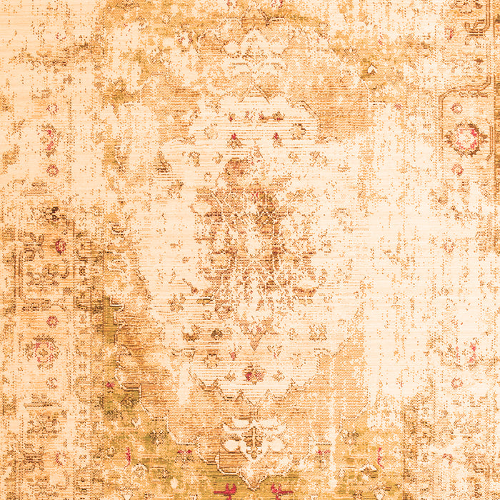 Serging Thickness of Machine Washable Persian Orange Traditional Area Rugs, wshtr1248org