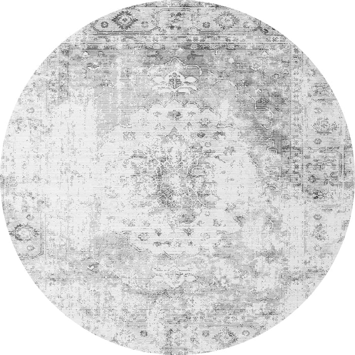 Machine Washable Persian Gray Traditional Rug, wshtr1248gry