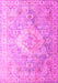 Medallion Pink Traditional Rug, tr1249pnk