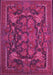 Animal Pink Traditional Rug, tr124pnk