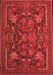 Animal Red Traditional Area Rugs