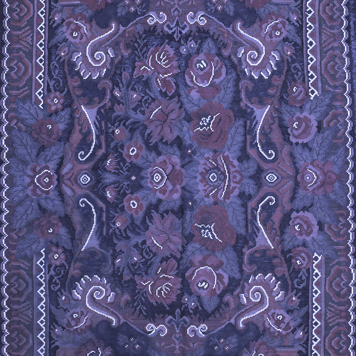 Animal Blue Traditional Rug, tr124blu