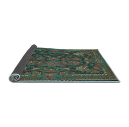 Sideview of Animal Light Blue Traditional Rug, tr124lblu