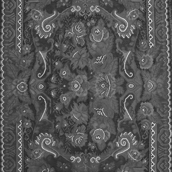 Serging Thickness of Machine Washable Animal Gray Traditional Rug, wshtr124gry