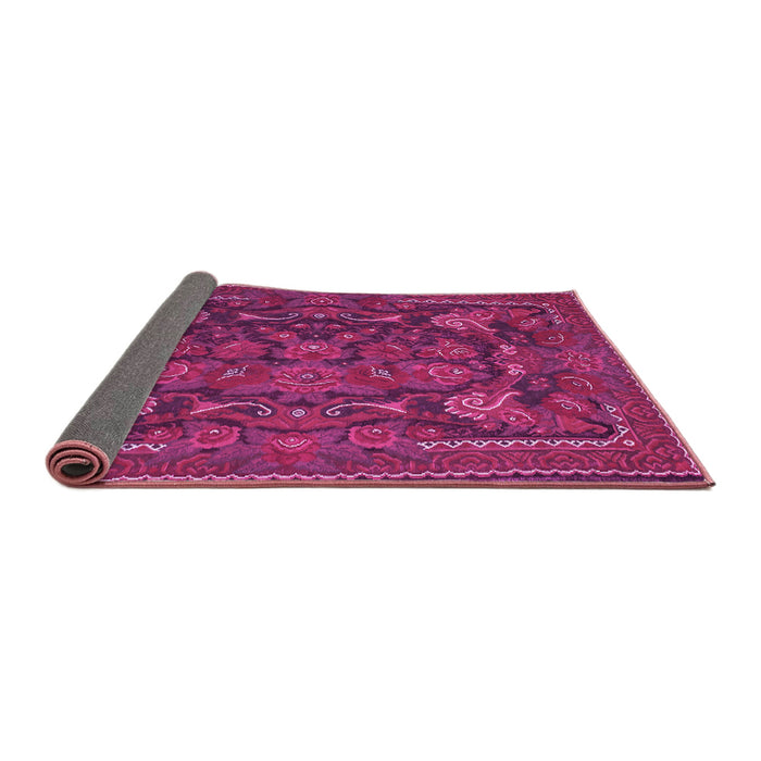 Sideview of Animal Pink Traditional Rug, tr124pnk