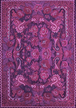Animal Purple Traditional Rug, tr124pur