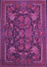 Animal Purple Traditional Rug, tr124pur