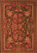 Animal Orange Traditional Rug, tr124org