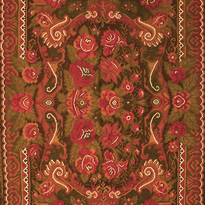 Animal Orange Traditional Rug, tr124org
