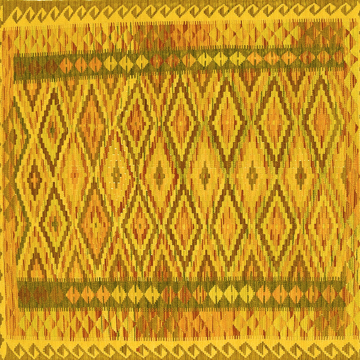 Square Persian Yellow Traditional Rug, tr1250yw