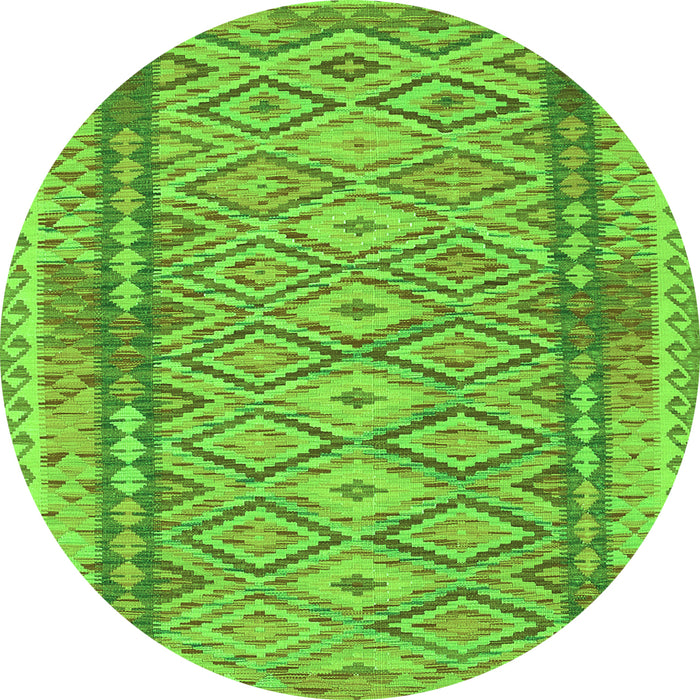 Square Persian Green Traditional Rug, tr1250grn