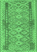 Machine Washable Persian Emerald Green Traditional Area Rugs, wshtr1250emgrn