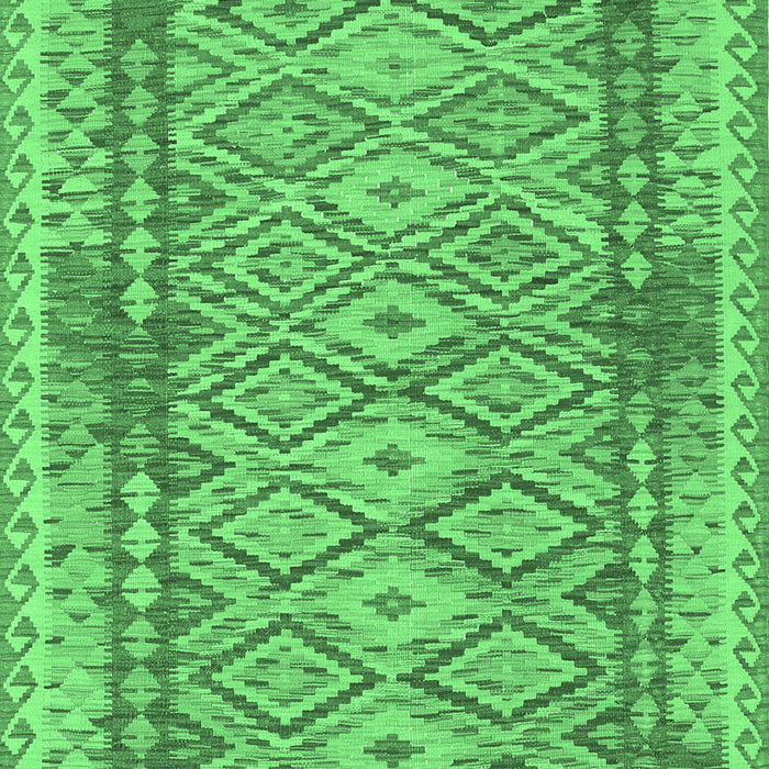 Machine Washable Persian Emerald Green Traditional Area Rugs, wshtr1250emgrn