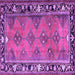 Square Persian Purple Traditional Rug, tr1251pur