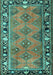 Persian Turquoise Traditional Rug, tr1251turq