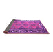 Sideview of Persian Purple Traditional Rug, tr1251pur